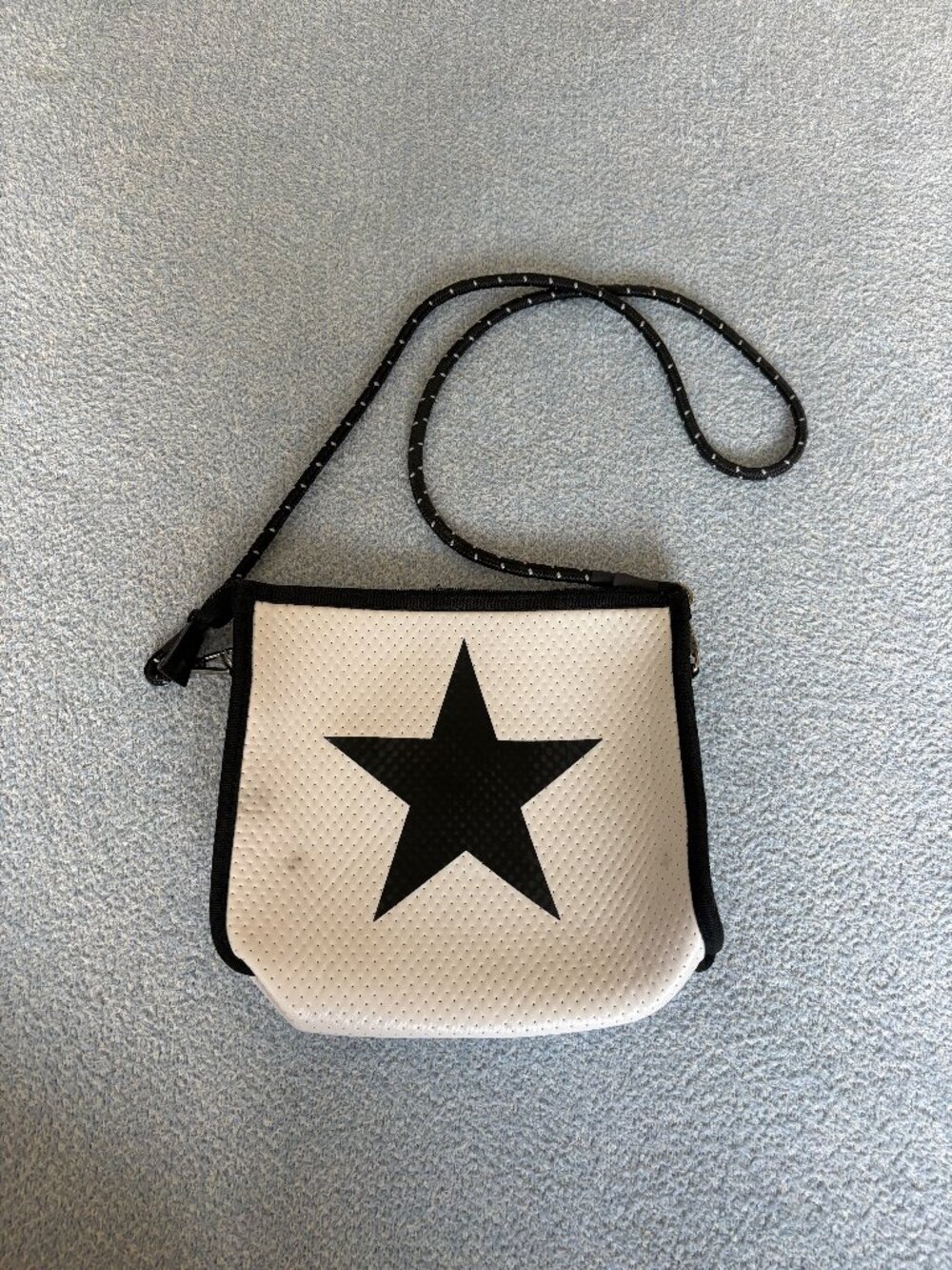 Haute Shore White Crossbody Bag with Black Star